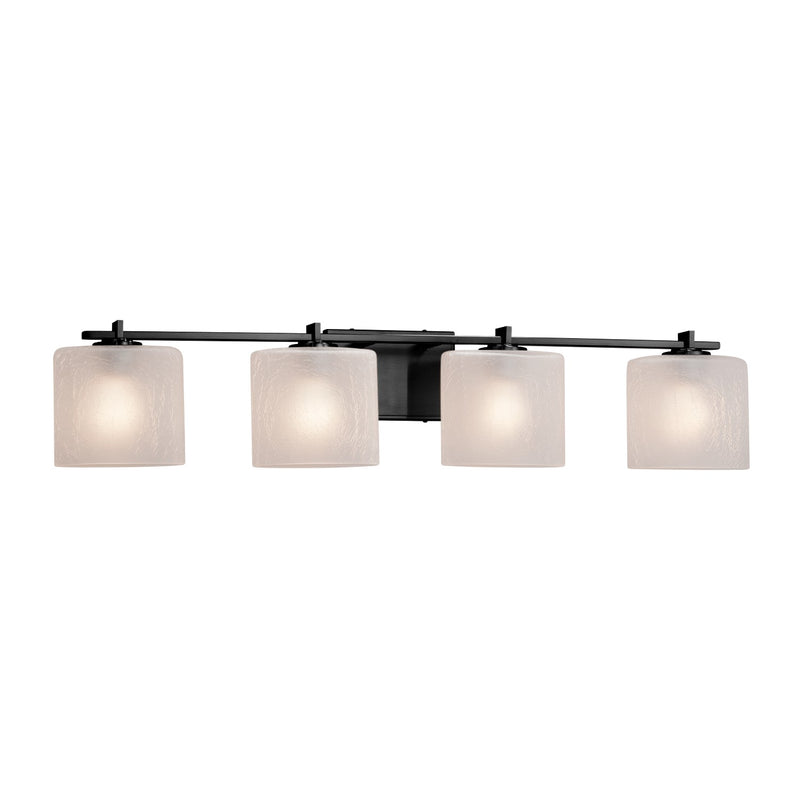 Justice Designs FSN-8444-30-FRCR-MBLK-LED4-2800 LED Bath Bar, Matte Black