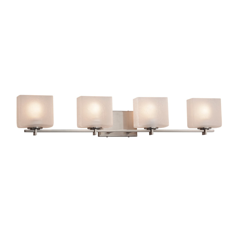 Justice Designs FSN-8444-55-FRCR-NCKL-LED4-2800 LED Bath Bar, Brushed Nickel
