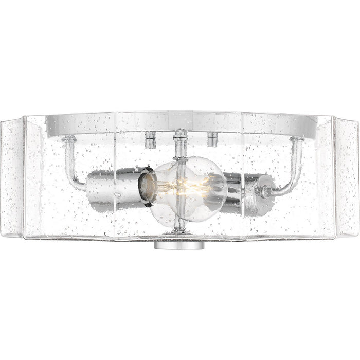 Quoizel QFL6222C Two Light Flush Mount, Polished Chrome