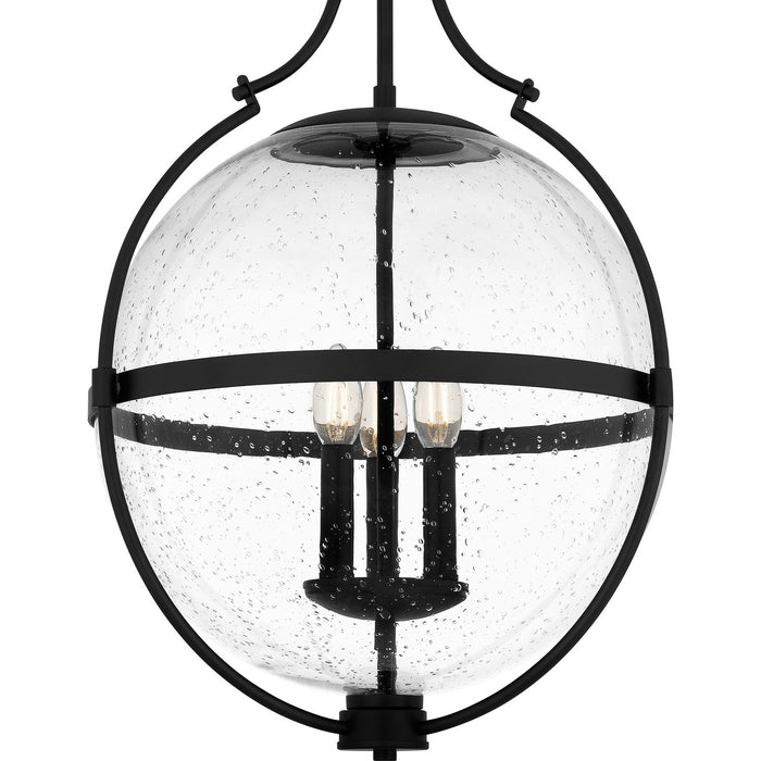 Quoizel QP6169MBK Three Light Pendant, Matte Black
