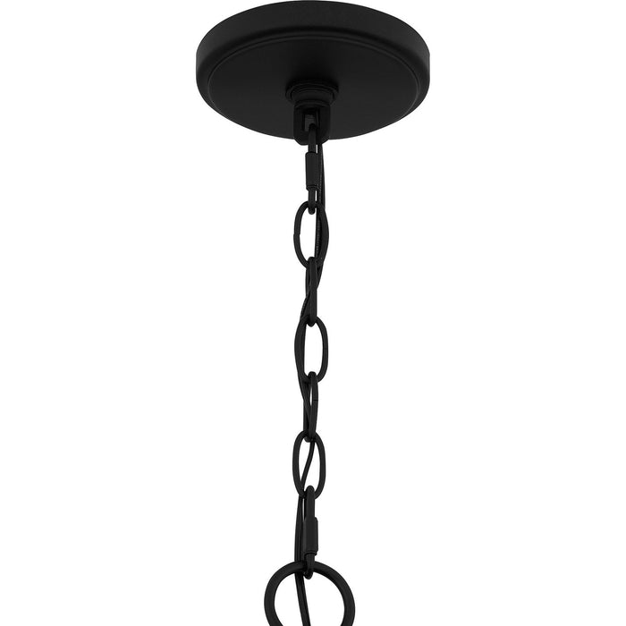 Quoizel QP6169MBK Three Light Pendant, Matte Black