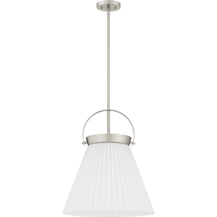 Quoizel QP6181BN One Light Pendant, Brushed Nickel