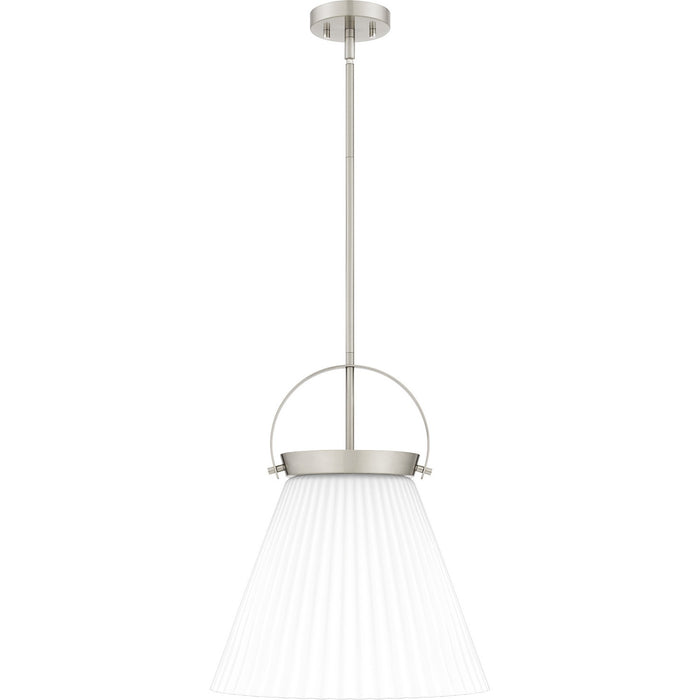 Quoizel QP6181BN One Light Pendant, Brushed Nickel