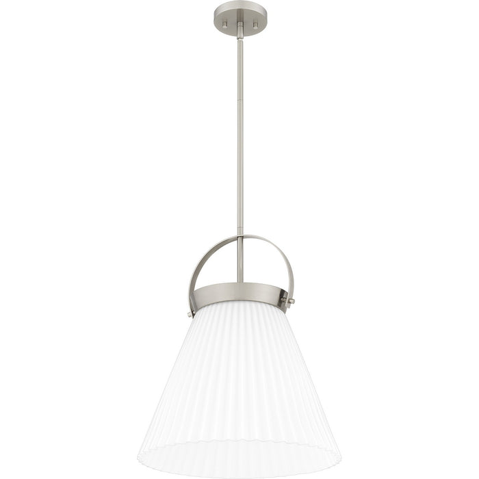 Quoizel QP6181BN One Light Pendant, Brushed Nickel