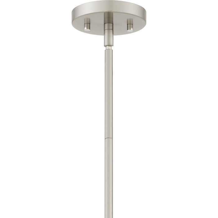 Quoizel QP6181BN One Light Pendant, Brushed Nickel