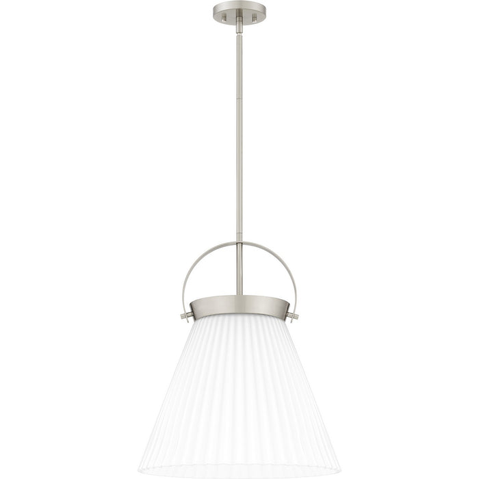 Quoizel QP6181BN One Light Pendant, Brushed Nickel