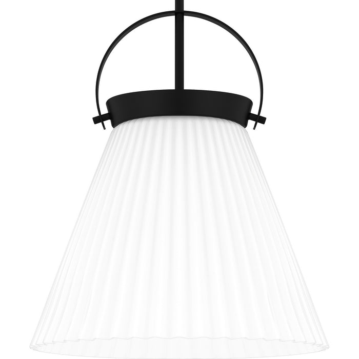 Quoizel QP6181MBK One Light Pendant, Matte Black