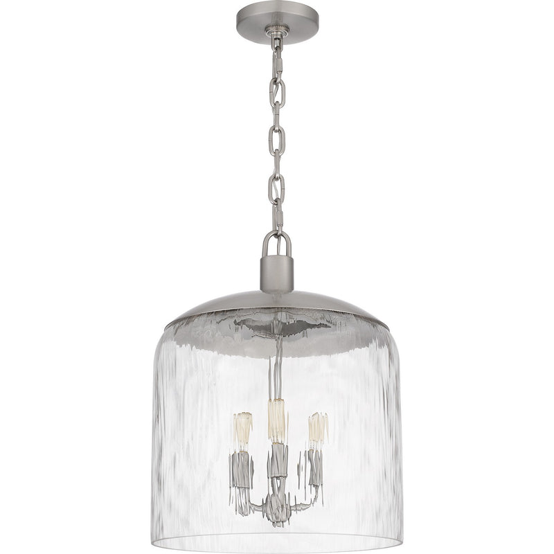 Quoizel QP6205BN Three Light Pendant, Brushed Nickel
