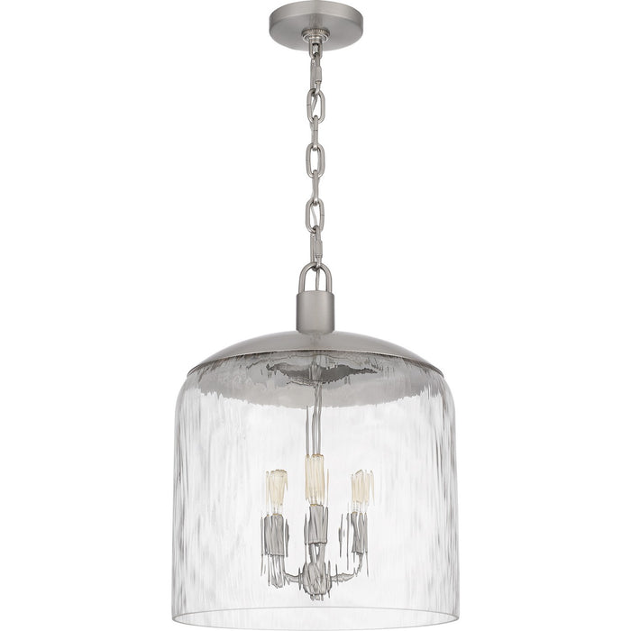 Quoizel QP6205BN Three Light Pendant, Brushed Nickel