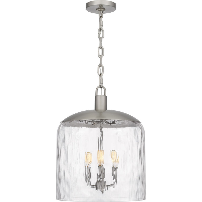 Quoizel QP6205BN Three Light Pendant, Brushed Nickel