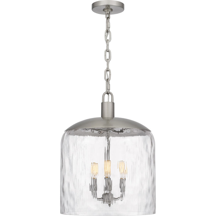 Quoizel QP6205BN Three Light Pendant, Brushed Nickel