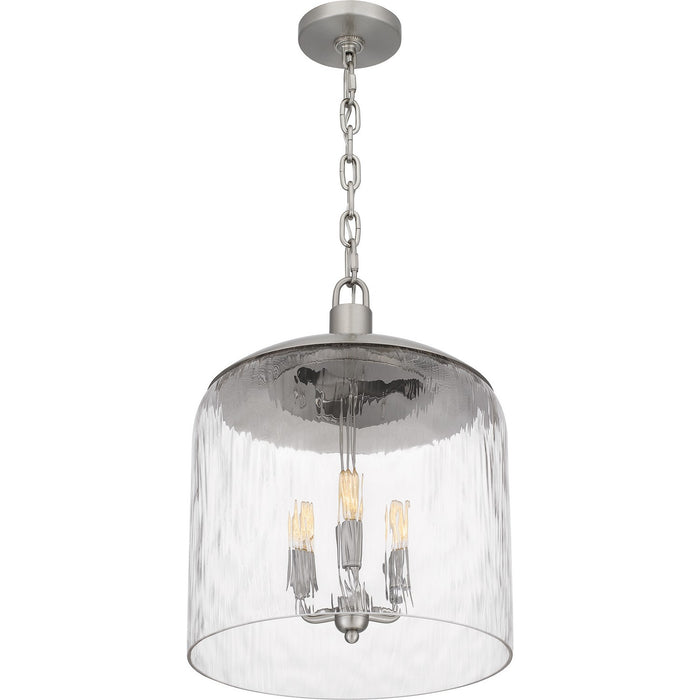 Quoizel QP6205BN Three Light Pendant, Brushed Nickel