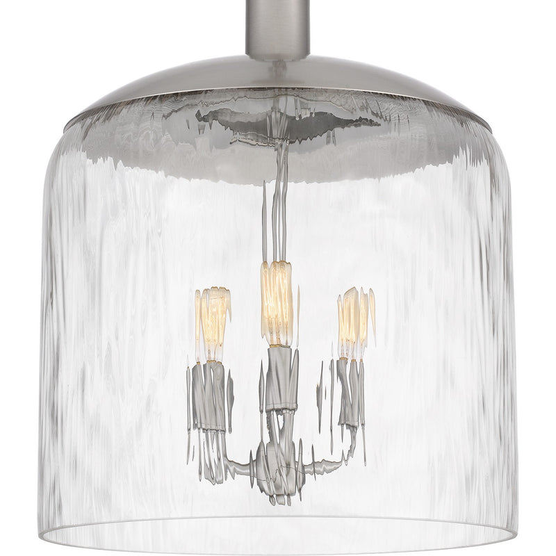 Quoizel QP6205BN Three Light Pendant, Brushed Nickel