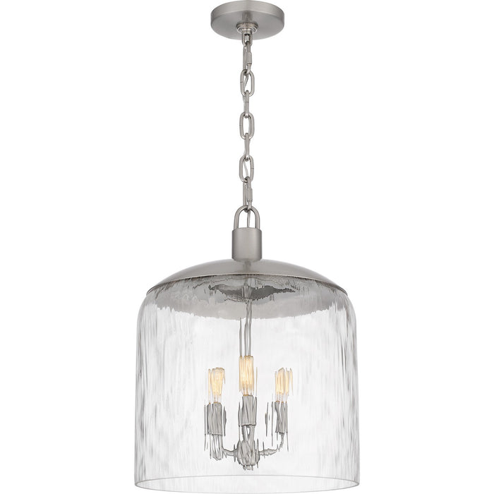 Quoizel QP6205BN Three Light Pendant, Brushed Nickel