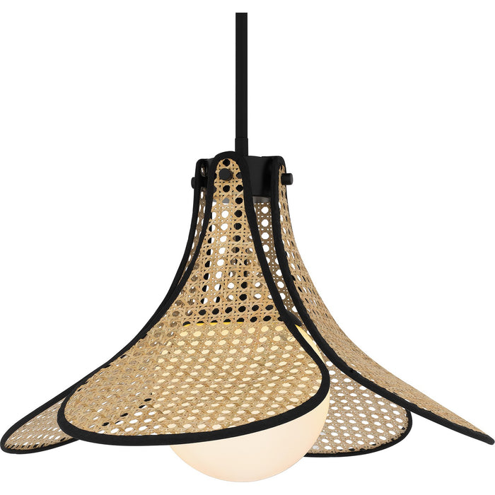 Quoizel QP6207MBK One Light Pendant, Matte Black