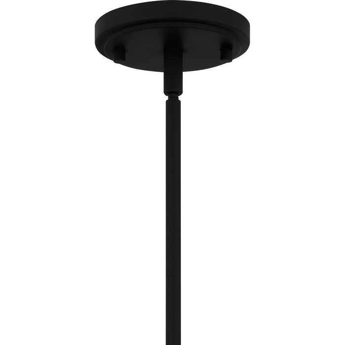 Quoizel QP6207MBK One Light Pendant, Matte Black