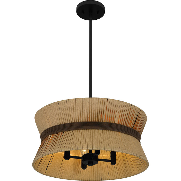Quoizel QP6212WT Four Light Pendant, Western Bronze