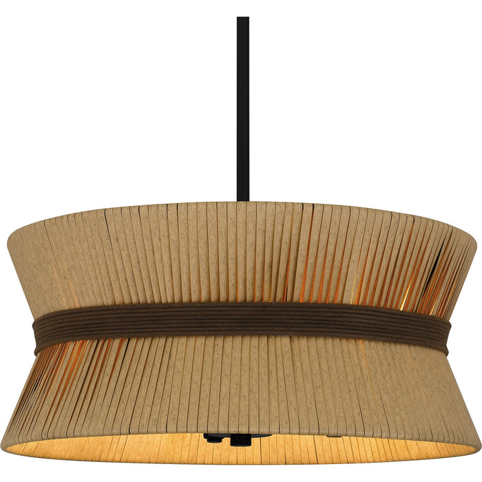 Quoizel QP6212WT Four Light Pendant, Western Bronze