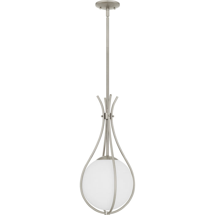 Quoizel QP6216BN One Light Mini Pendant, Brushed Nickel