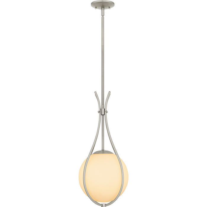 Quoizel QP6216BN One Light Mini Pendant, Brushed Nickel