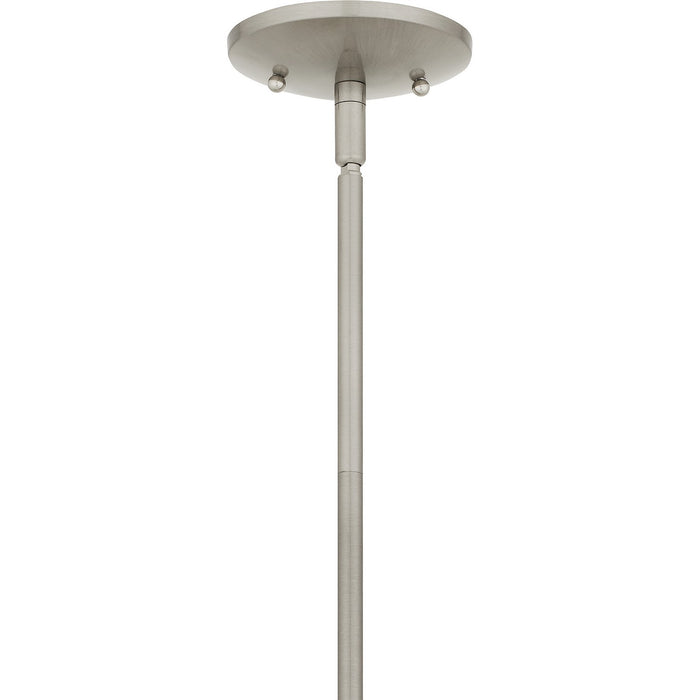 Quoizel QP6216BN One Light Mini Pendant, Brushed Nickel