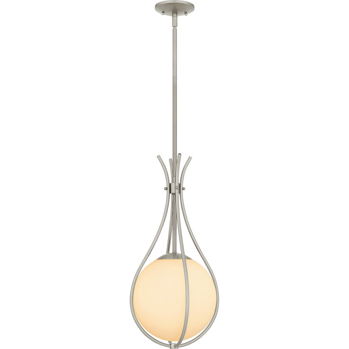Quoizel QP6216BN One Light Mini Pendant, Brushed Nickel