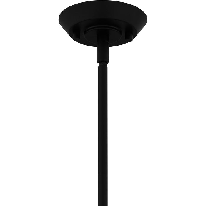 Quoizel QP6218MBK Four Light Pendant, Matte Black