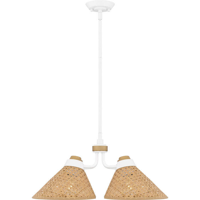 Quoizel QP6218W Four Light Pendant, Matte White