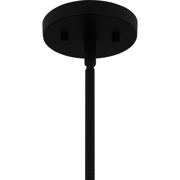 Quoizel QP6223MBK Three Light Pendant, Matte Black