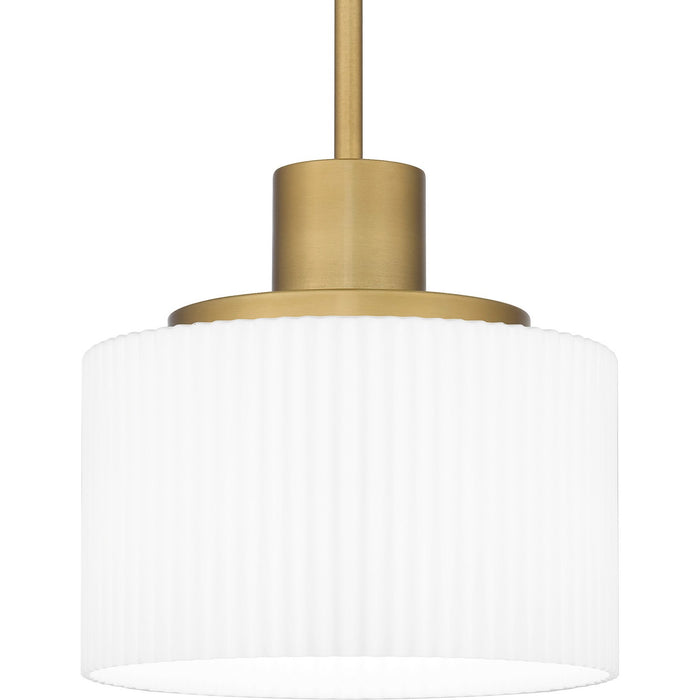Quoizel QPP6172AB One Light Mini Pendant, Aged Brass
