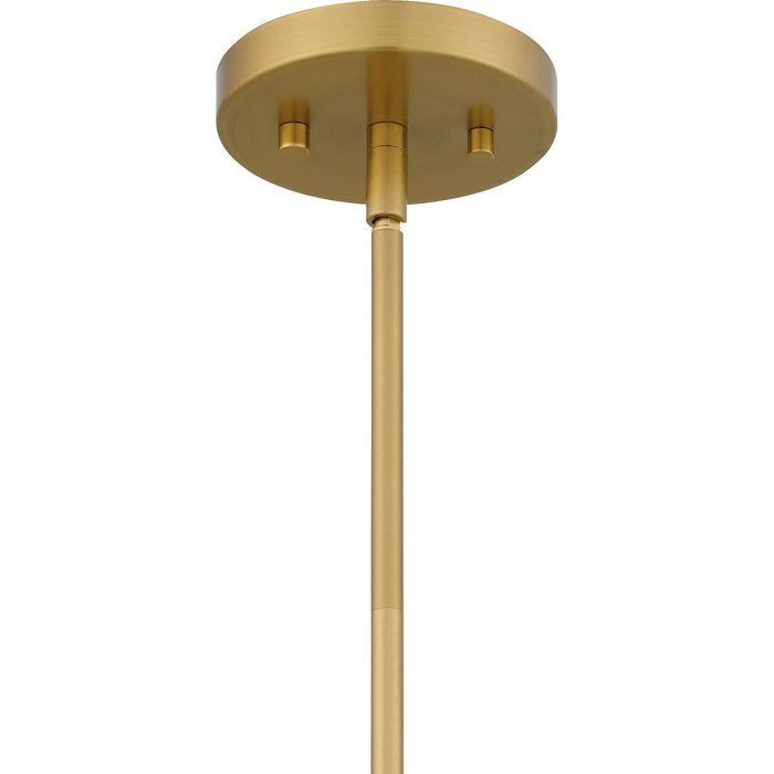 Quoizel QP6219AB One Light Pendant, Aged Brass