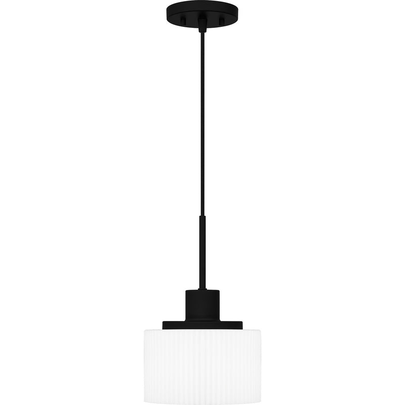 Quoizel QPP6172MBK One Light Mini Pendant, Matte Black