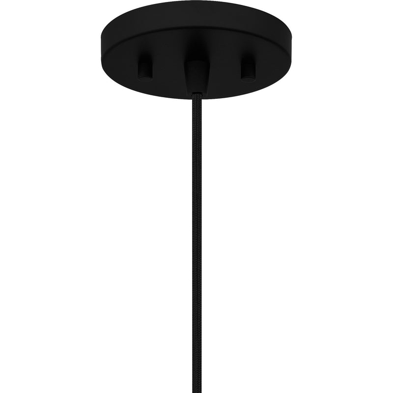 Quoizel QPP6172MBK One Light Mini Pendant, Matte Black