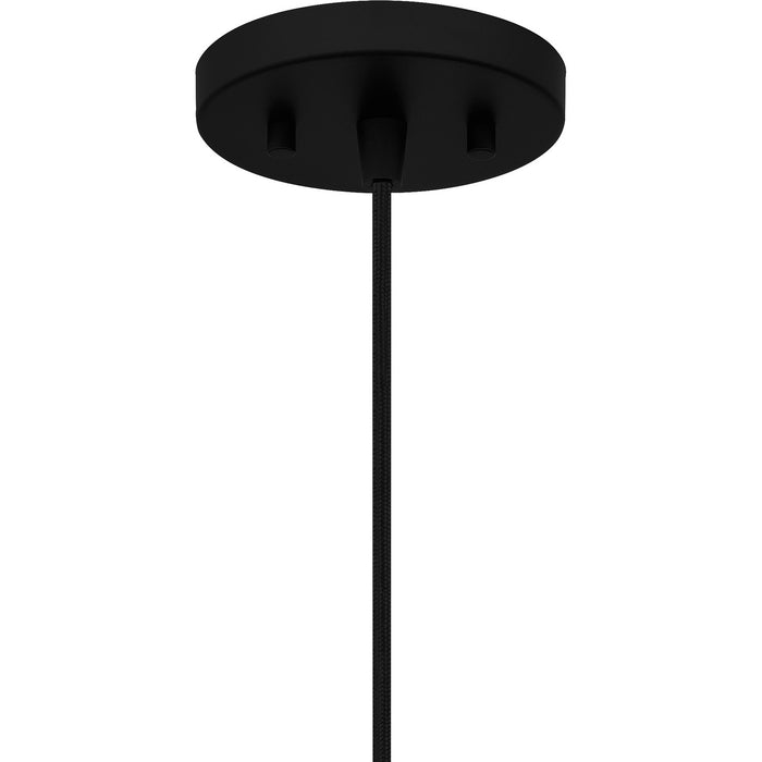Quoizel QPP6172MBK One Light Mini Pendant, Matte Black