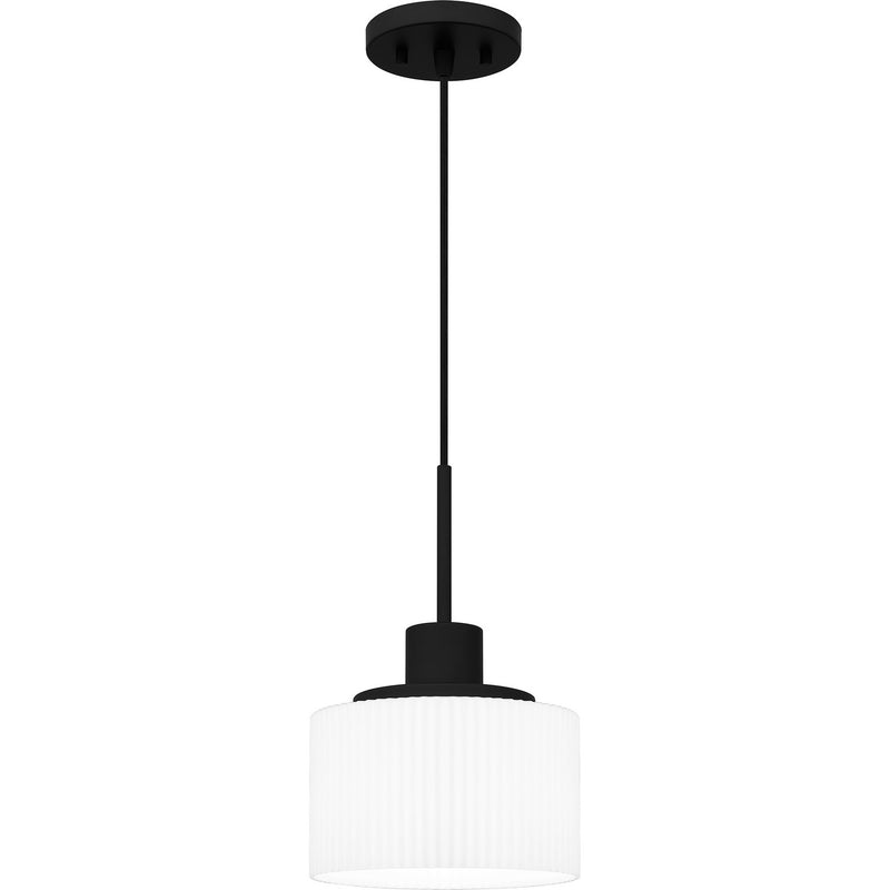 Quoizel QPP6172MBK One Light Mini Pendant, Matte Black