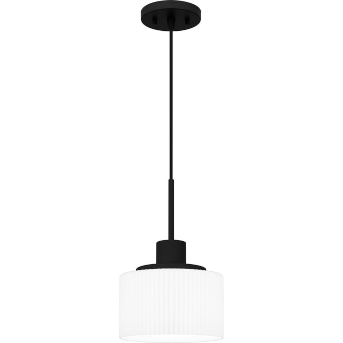 Quoizel QPP6172MBK One Light Mini Pendant, Matte Black