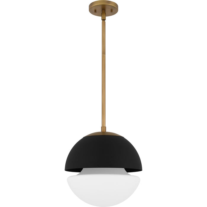 Quoizel QPP6191WS One Light Mini Pendant, Weathered Brass
