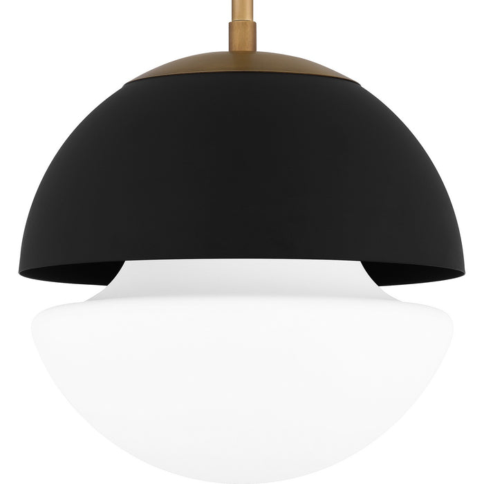 Quoizel QPP6191WS One Light Mini Pendant, Weathered Brass
