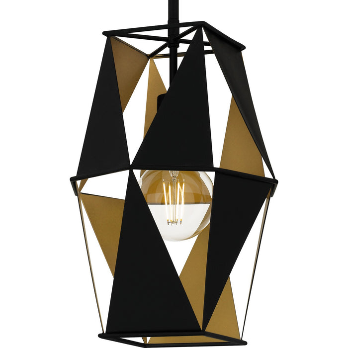 Quoizel QPP6196MBK One Light Mini Pendant, Matte Black