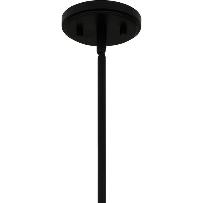 Quoizel QPP6196MBK One Light Mini Pendant, Matte Black