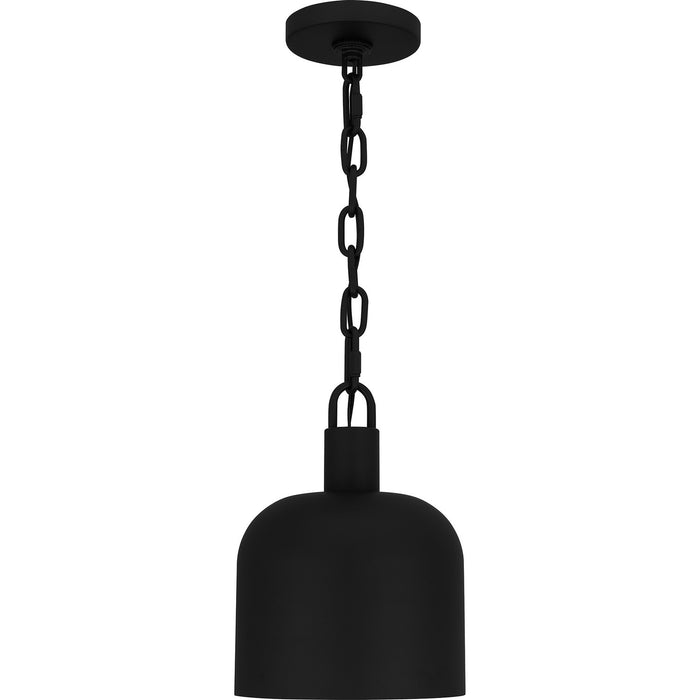 Quoizel QPP6206MBK One Light Mini Pendant, Matte Black