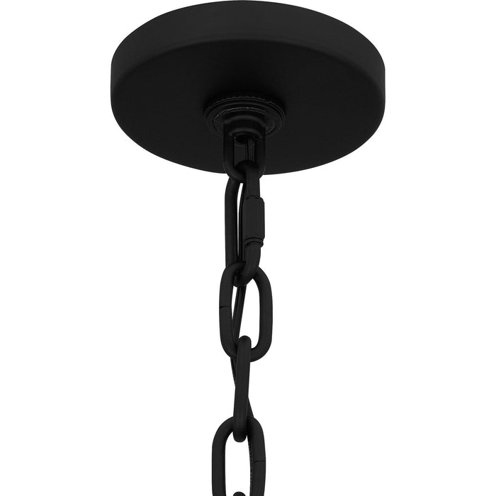 Quoizel QPP6206MBK One Light Mini Pendant, Matte Black
