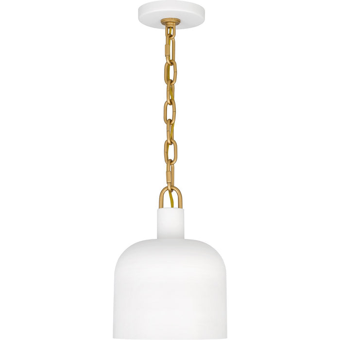 Quoizel QPP6206W One Light Mini Pendant, Matte White