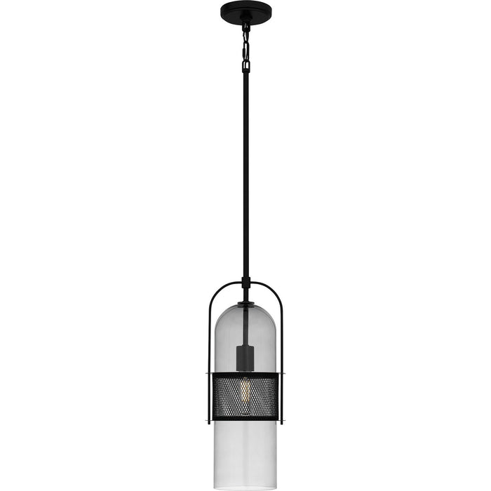 Quoizel QPP6221MBK One Light Mini Pendant, Matte Black