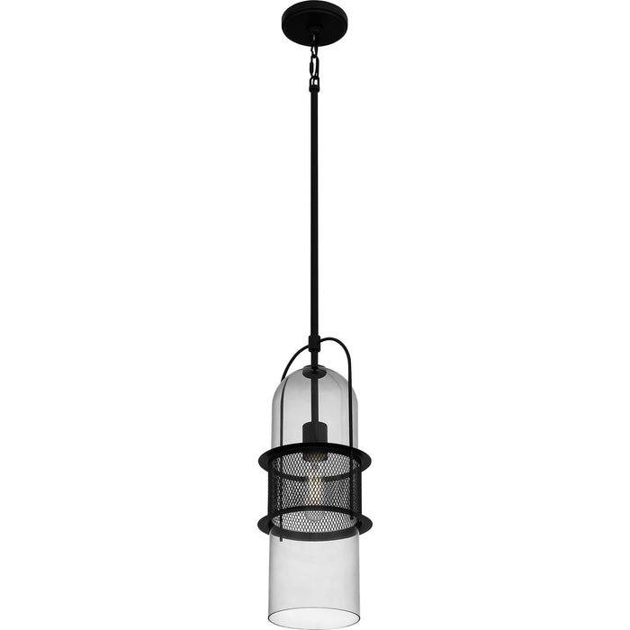Quoizel QPP6221MBK One Light Mini Pendant, Matte Black
