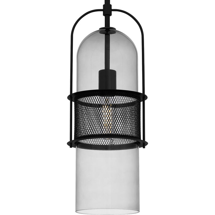 Quoizel QPP6221MBK One Light Mini Pendant, Matte Black