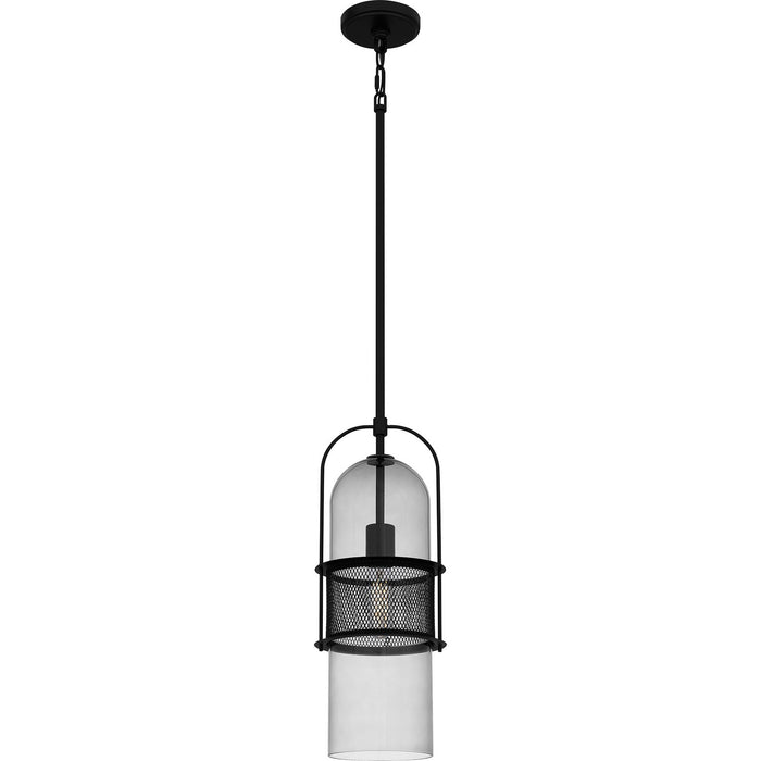 Quoizel QPP6221MBK One Light Mini Pendant, Matte Black