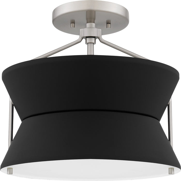 Quoizel QSF6166BN Two Light Semi Flush Mount, Brushed Nickel