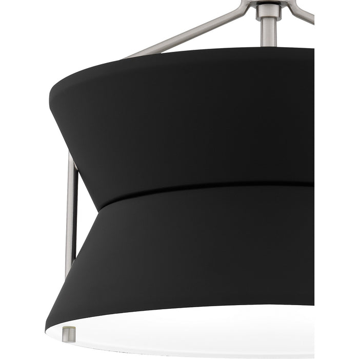 Quoizel QSF6166BN Two Light Semi Flush Mount, Brushed Nickel