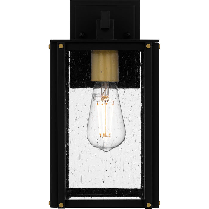 Quoizel ROB8406MBK One Light Outdoor Wall Mount, Matte Black